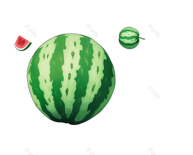 西瓜图片,夏至元素,元素PNG,清新免抠素材